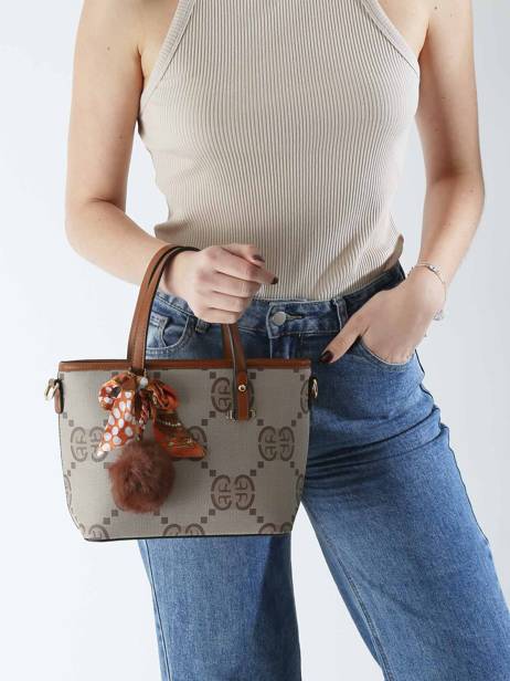 Sac Porté Main Signed Miniprix Marron signed 3 vue secondaire 1