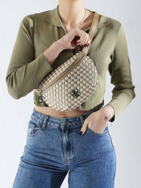 Sac Banane Tressé Tessa Laurent david Or ld bags 8 vue secondaire 1