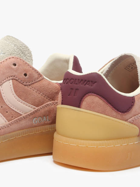 Sneakers Goal En Cuir Coolway Rose women 7603184 vue secondaire 3