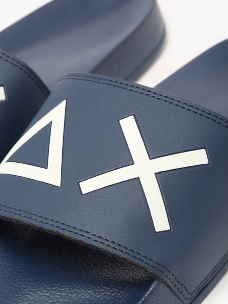 Claquettes Logo Sun68 Bleu men X35102 vue secondaire 2