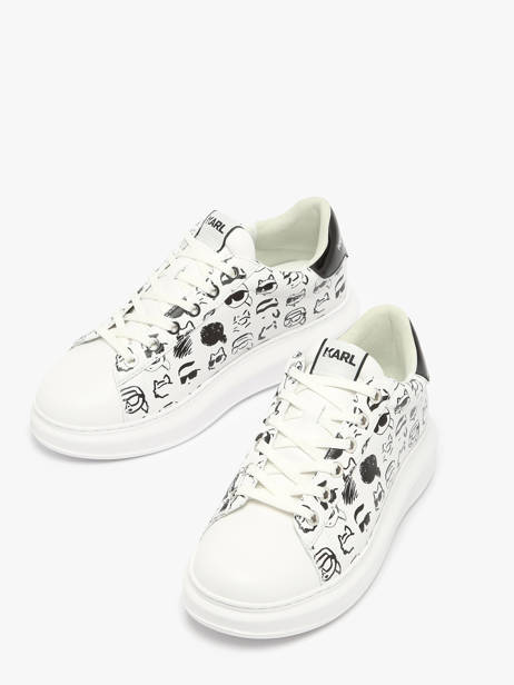 Sneakers Kapri Twin Nft En Cuir Karl lagerfeld Blanc women KL62512T vue secondaire 3