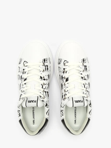 Sneakers Kapri Twin Nft En Cuir Karl lagerfeld Blanc women KL62512T vue secondaire 4