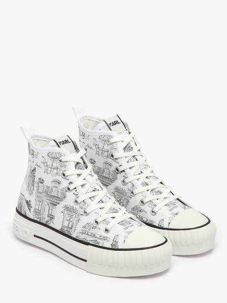 Sneakers Kampus Max Jorge Karl lagerfeld Blanc women KL60455 vue secondaire 2