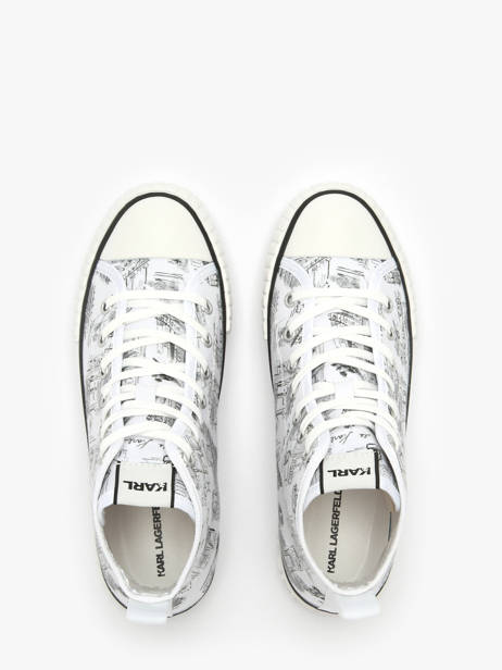 Sneakers Kampus Max Jorge Karl lagerfeld Blanc women KL60455 vue secondaire 4