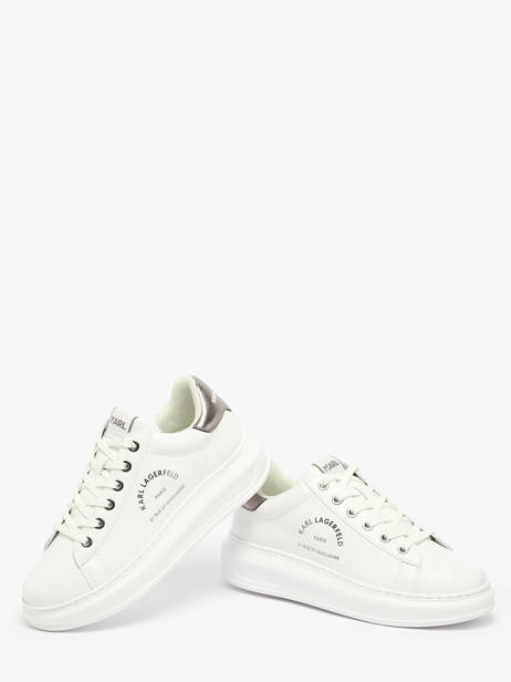 Sneakers Kapri Maison Karl En Cuir Karl lagerfeld Blanc women KL62538K vue secondaire 3