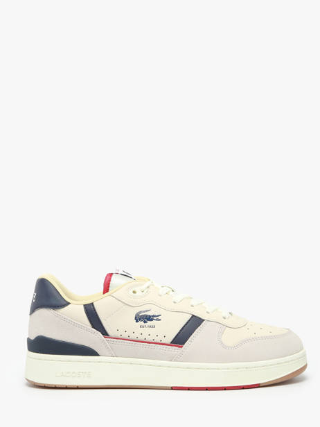 Sneakers T-clip En Cuir Lacoste Beige men 8SMA0103