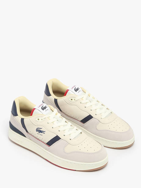 Sneakers T-clip En Cuir Lacoste Beige men 8SMA0103 vue secondaire 1