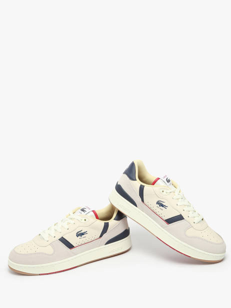 Sneakers T-clip En Cuir Lacoste Beige men 8SMA0103 vue secondaire 2