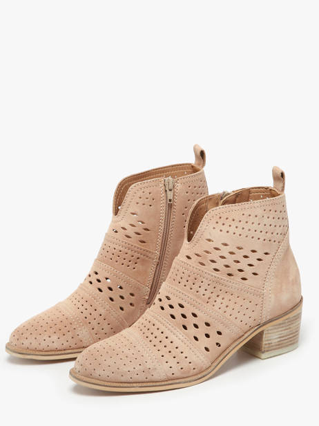 Bottines à Talon Nelly En Cuir Alpe Marron women 53911152 vue secondaire 2