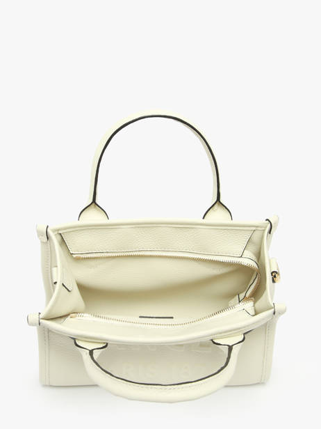 Cabas Zippé S Jour Cuir Lancel Blanc jour A12995 vue secondaire 3