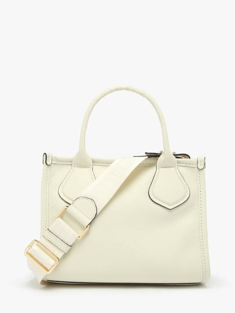 Cabas Zippé S Jour Cuir Lancel Blanc jour A12995 vue secondaire 4