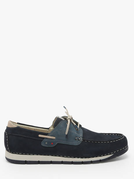 Chaussures De Ville Cross En Cuir Fluchos Bleu men F1449