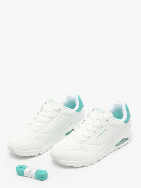 Sneakers Uno Pop Back Skechers Blanc women 177092 vue secondaire 2