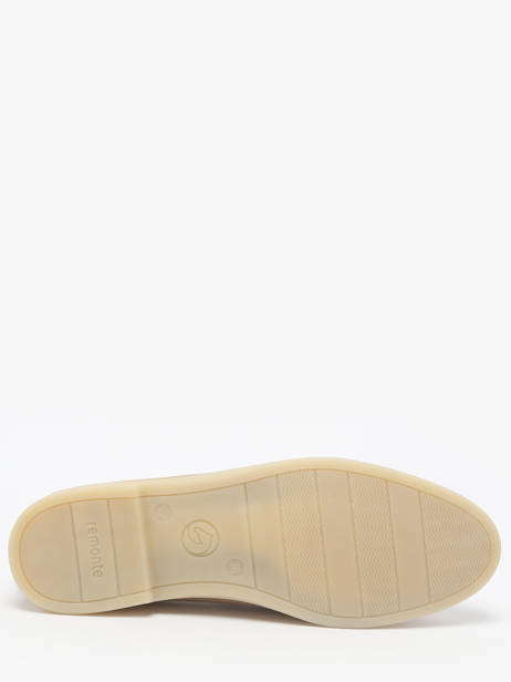 Mocassins En Cuir Remonte Beige women 62 vue secondaire 5