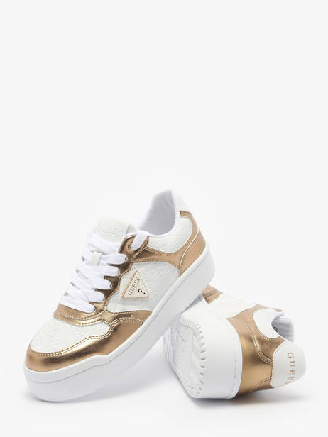 Sneakers Miram En Cuir Guess Blanc women MI6FAL12 vue secondaire 2