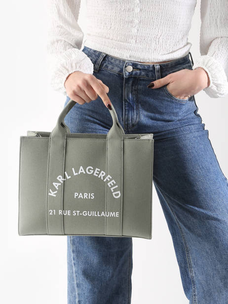 Sac Porté Main Rsg Coton Karl lagerfeld Vert rsg A1W50010 vue secondaire 1