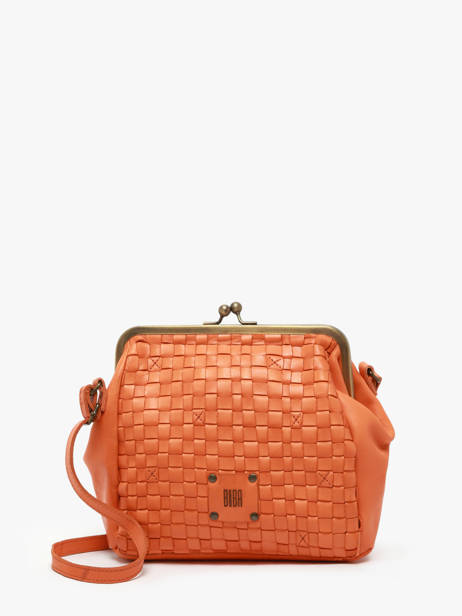 Sac Bandoulière Heritage Cuir Biba Orange heritage KA21