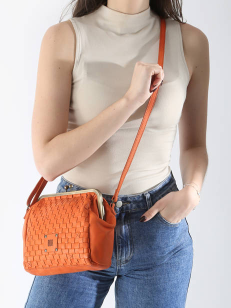 Sac Bandoulière Heritage Cuir Biba Orange heritage KA21 vue secondaire 1
