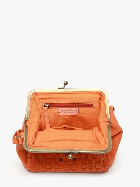 Sac Bandoulière Heritage Cuir Biba Orange heritage KA21 vue secondaire 3