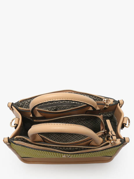 Sac Porté Main Raphia Lulu castagnette Vert raphia YASSER vue secondaire 3