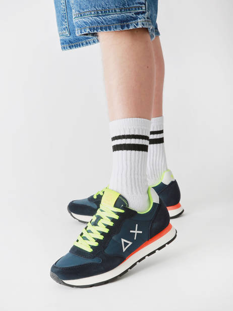 Sneakers Tom Fluo Sun68 Bleu men Z35102 vue secondaire 1