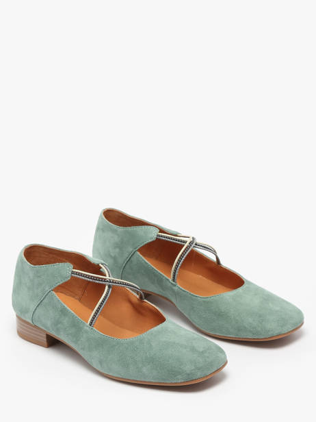 Ballerines Anima En Cuir Mam'zelle Vert women CSGAN25 vue secondaire 2