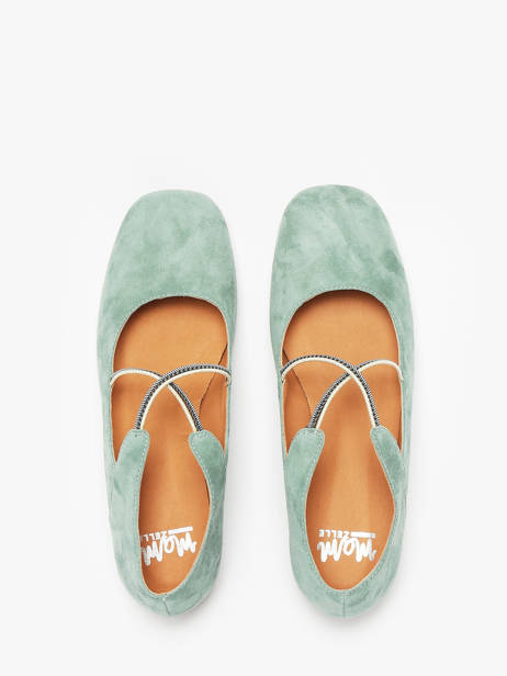 Ballerines Anima En Cuir Mam'zelle Vert women CSGAN25 vue secondaire 4