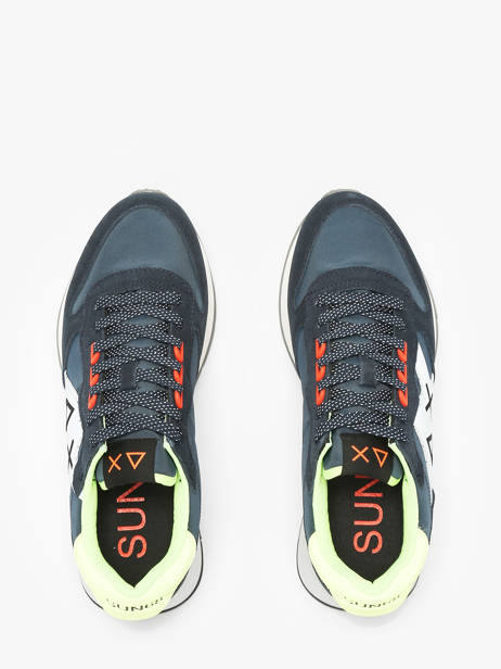 Sneakers Jaki 2.0 Fluo Sun68 Bleu men Z35113 vue secondaire 4