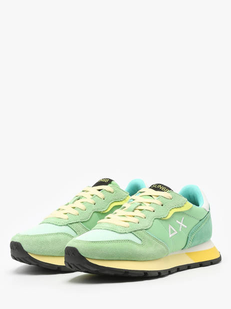 Sneakers Ally Color Explosion Sun68 Vert women Z35204 vue secondaire 2