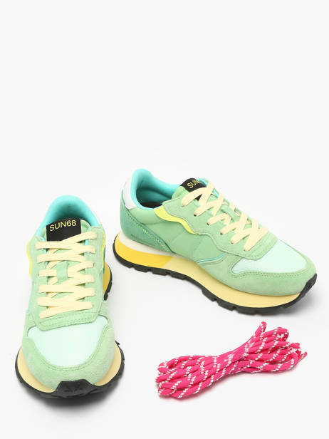Sneakers Ally Color Explosion Sun68 Vert women Z35204 vue secondaire 3