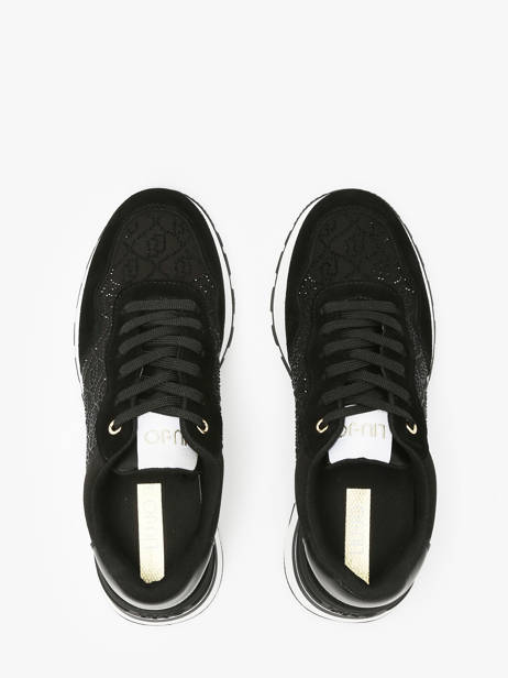 Sneakers Amazing 20 En Cuir Liu jo Noir women BA5043PX vue secondaire 4