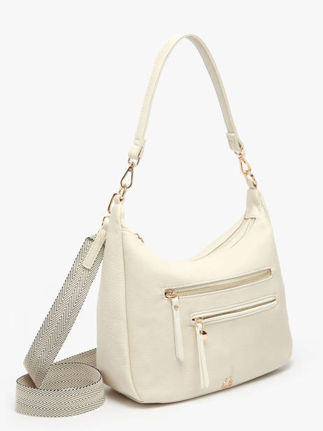 Sac Porté épaule Zip Lulu castagnette Beige zip VICTOR vue secondaire 2