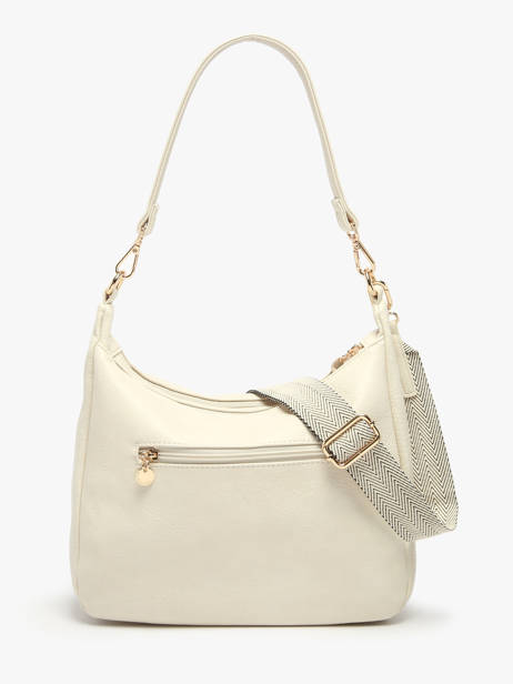 Sac Porté épaule Zip Lulu castagnette Beige zip VICTOR vue secondaire 4