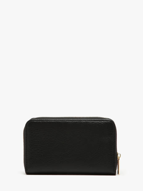 Portefeuille Lulu castagnette Noir zip CAROL105 vue secondaire 2