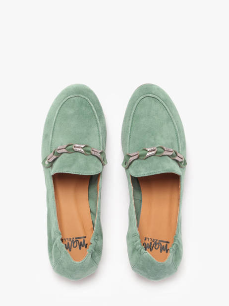 Mocassins Zanga En Cuir Mam'zelle Vert women CSIRK28 vue secondaire 4
