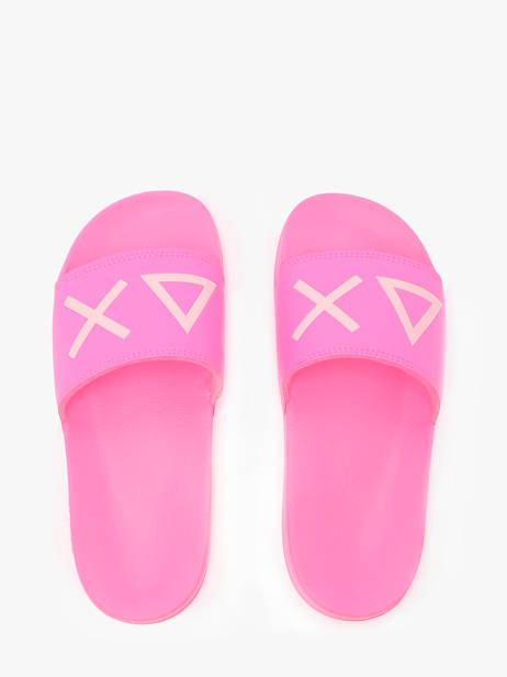Claquettes Logo Sun68 Rose women X35204