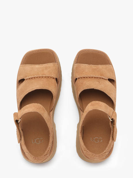 Sandales New Heights En Cuir Ugg Marron women 1167475 vue secondaire 3