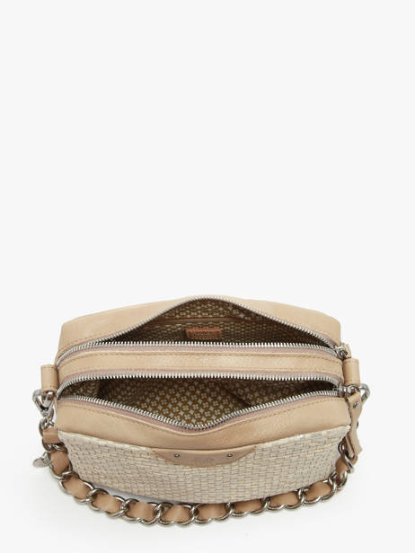 Sac Bandoulière Vintage Cuir Mila louise Beige vintage 23673WC vue secondaire 3