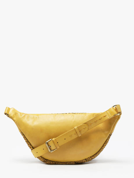 Sac Banane Biba Jaune leather BRI5L vue secondaire 4