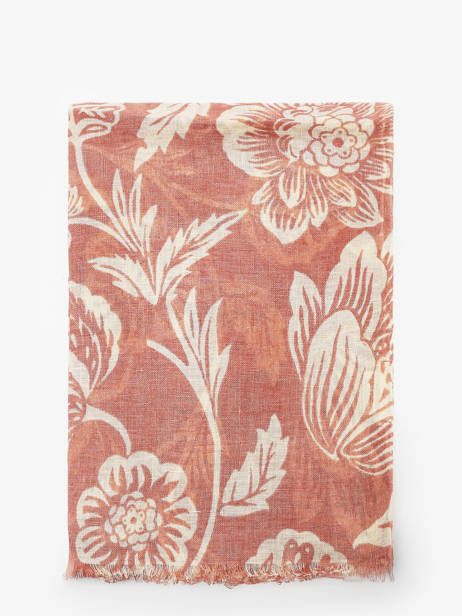 Foulard Rosas En Lin 100x100cm Biba Multicolore accessoires RI266A