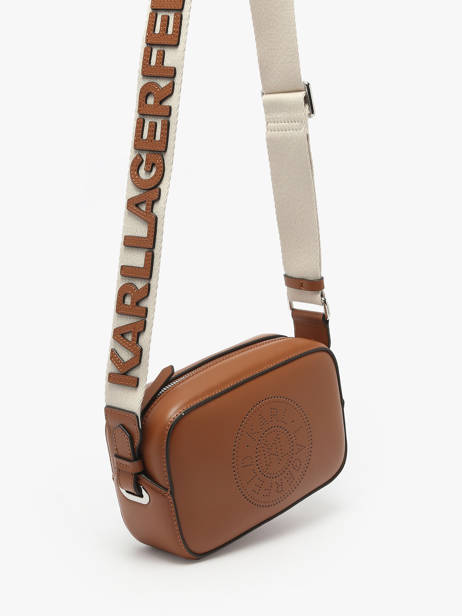Sac Bandoulière K Circle Cuir Karl lagerfeld Marron k circle A1W30024 vue secondaire 2