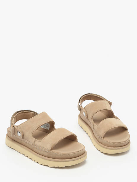 Sandales Goldenstar Glide En Cuir Ugg Beige women 1167399 vue secondaire 1