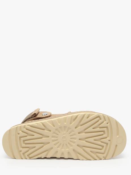Sandales Goldenstar Glide En Cuir Ugg Beige women 1167399 vue secondaire 4