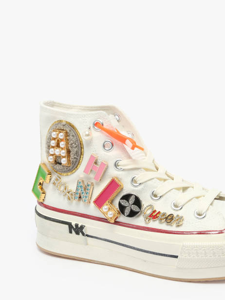 Sneakers Nan-ku couture Blanc women 15A2 vue secondaire 3