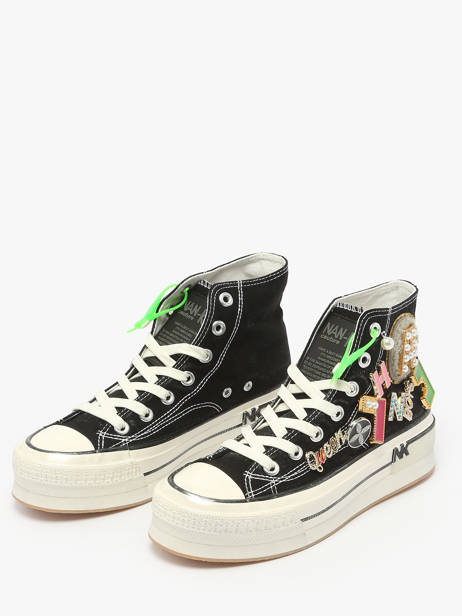 Sneakers Nan-ku couture Noir women 15A1 vue secondaire 2