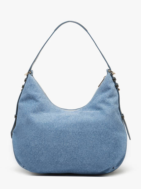 Sac Porté épaule Denim Cuir Nathan baume Bleu denim 1D vue secondaire 4