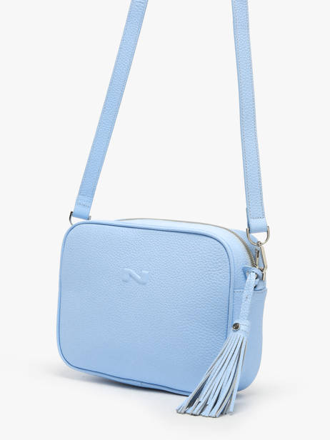 Sac Bandoulière Camera Bag Cuir Nathan baume Bleu nathan 2 vue secondaire 2