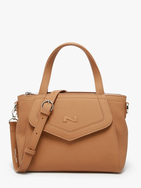 Sac à Main Cacao Cuir Nathan baume Marron candy 6