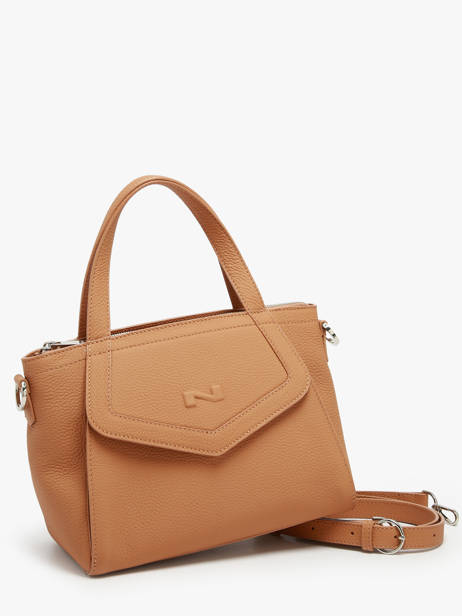 Sac à Main Cacao Cuir Nathan baume Marron candy 6 vue secondaire 2