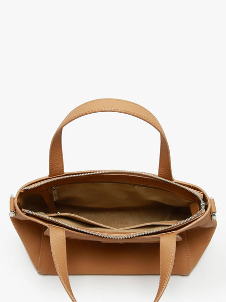 Sac à Main Cacao Cuir Nathan baume Marron candy 6 vue secondaire 3